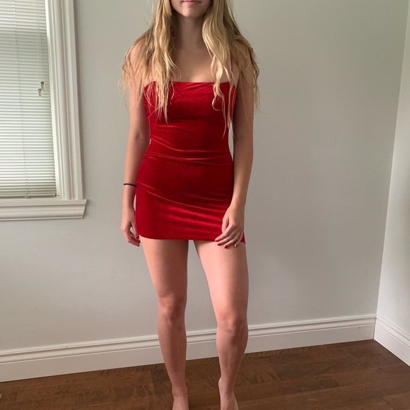 SKYLAR + MADISON festive velvet dress